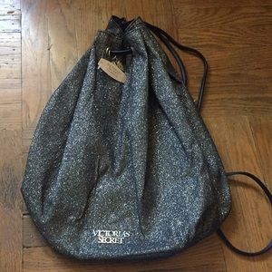 Sparkly pull string bag